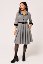 Load image into Gallery viewer, HELL BUNNY- HOUNDSTOOTH SWING DRESS