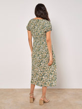 Load image into Gallery viewer, FINAL SALE APRICOT - DITSY GREEN FLORAL MIDI
