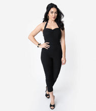 Load image into Gallery viewer, JUMPSUIT- 1950'S CROPPED PANT HALTER
