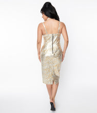 Load image into Gallery viewer, UNIQUE VINTAGE- GOLD BARBIE DRESS