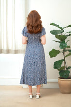 Load image into Gallery viewer, TIMELESS- NAVY FLORAL PRINT MIDI