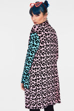 Load image into Gallery viewer, JAWBREAKER - PASTEL LONG LEOPARD CARDIGAN