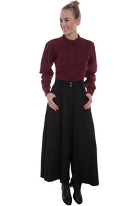 SCULLY- WIDE LEG PANT TAN OR BLACK