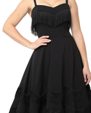 Load image into Gallery viewer, UNIQUE VINTAGE- WESTERN FRINGE DRESS