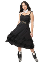 Load image into Gallery viewer, UNIQUE VINTAGE- WESTERN FRINGE DRESS