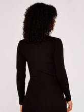 Load image into Gallery viewer, FINAL SALE APRICOT- BUTTON SWEATER IN KHAKI OR BLACK