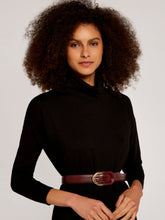 Load image into Gallery viewer, APRICOT- BLACK KNIT DRESS