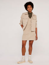 Load image into Gallery viewer, FINAL SALE APRICOT- STONE PLAID CROP JACKET