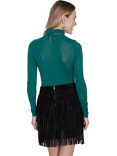 Load image into Gallery viewer, SCULLY- FRINGE SKIRT BLACK OR TAN
