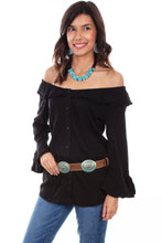 Load image into Gallery viewer, SCULLY- PEASANT STYLE BLOUSE ASST COLORS
