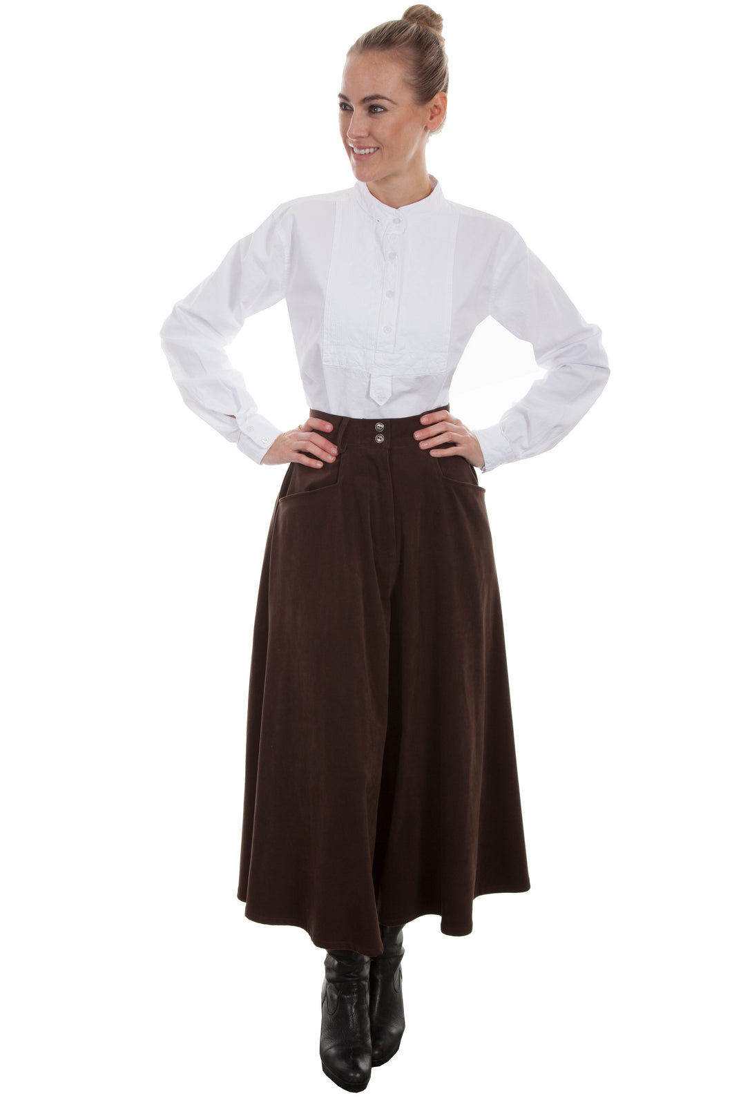 SCULLY- WIDE LEG PANT TAN OR BLACK