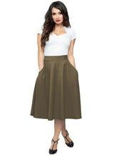 Load image into Gallery viewer, STEADY- HI WAIST CIRCLE SKIRT