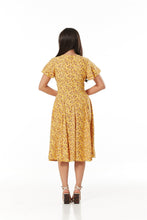 Load image into Gallery viewer, TIMELESS- 40'S STYLE GOLDEN YELLOW FLORAL