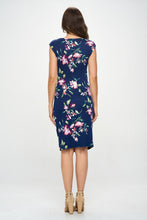 Load image into Gallery viewer, RENEE C - FITTED FLORAL DRESS

