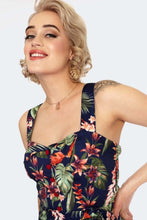 Load image into Gallery viewer, VOODOO VIXEN- TROPICAL FAUX WRAP DRESS
