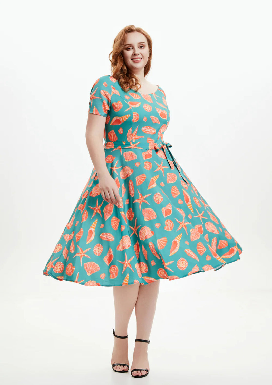 MISS LULO - SEASHELLS SWING DRESS