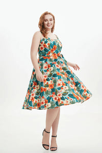 MISS LULO - HIBISCUS SWING DRESS