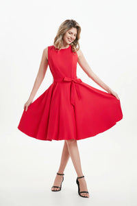 MISS LULO - RED SWING DRESS