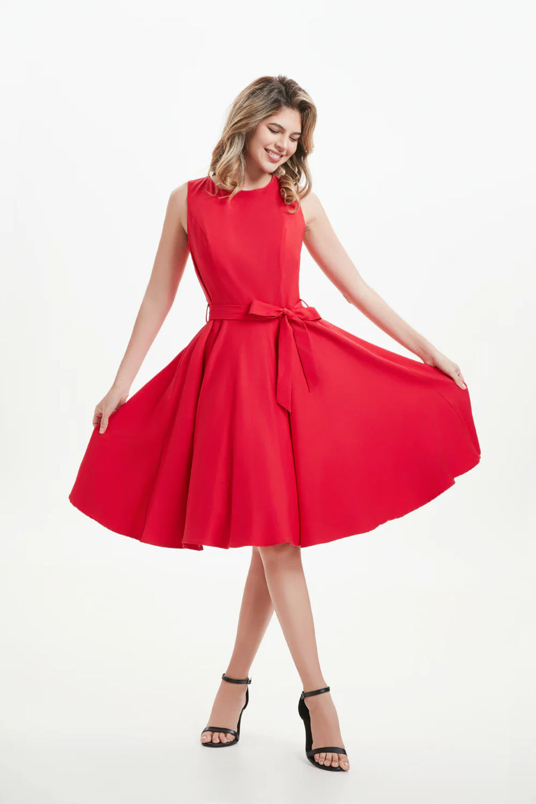 MISS LULO - RED SWING DRESS