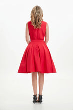 Load image into Gallery viewer, MISS LULO - RED SWING DRESS
