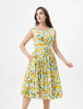 Load image into Gallery viewer, MISS LULO - LEMON SWING DRESS
