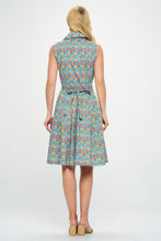 Load image into Gallery viewer, LA SOUL - BLUE FLORAL DRESS
