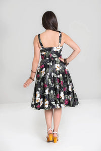 HELL BUNNY- HIBISCUS FLORAL DRESS