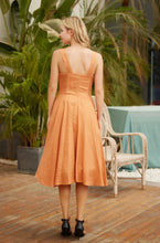 Load image into Gallery viewer, MISS LULO- TANGERINE PEACH COLOR SWING DRESS

