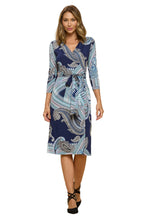 Load image into Gallery viewer, RENEE C - L/S WRAP DRESS
