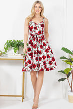 Load image into Gallery viewer, LA SOUL - ROSE PRINT DRESS
