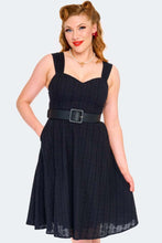 Load image into Gallery viewer, VOODOO VIXEN- BLACK EMBROIDERED DRESS
