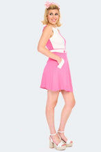 Load image into Gallery viewer, VOODOO VIXEN- CONTRAST PINK DRESS
