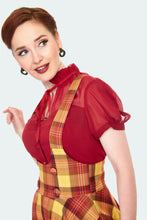 Load image into Gallery viewer, VOODOO VIXEN- MUSTARD PLAID SKIRT
