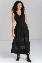Load image into Gallery viewer, HELL BUNNY - LACE INSET MAXI DRESS
