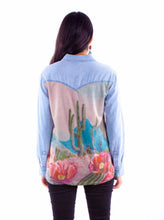 Load image into Gallery viewer, SCULLY - CACTUS PRINT DENIM SHIRT
