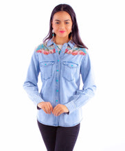 Load image into Gallery viewer, SCULLY - CACTUS PRINT DENIM SHIRT
