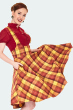 Load image into Gallery viewer, VOODOO VIXEN- MUSTARD PLAID SKIRT
