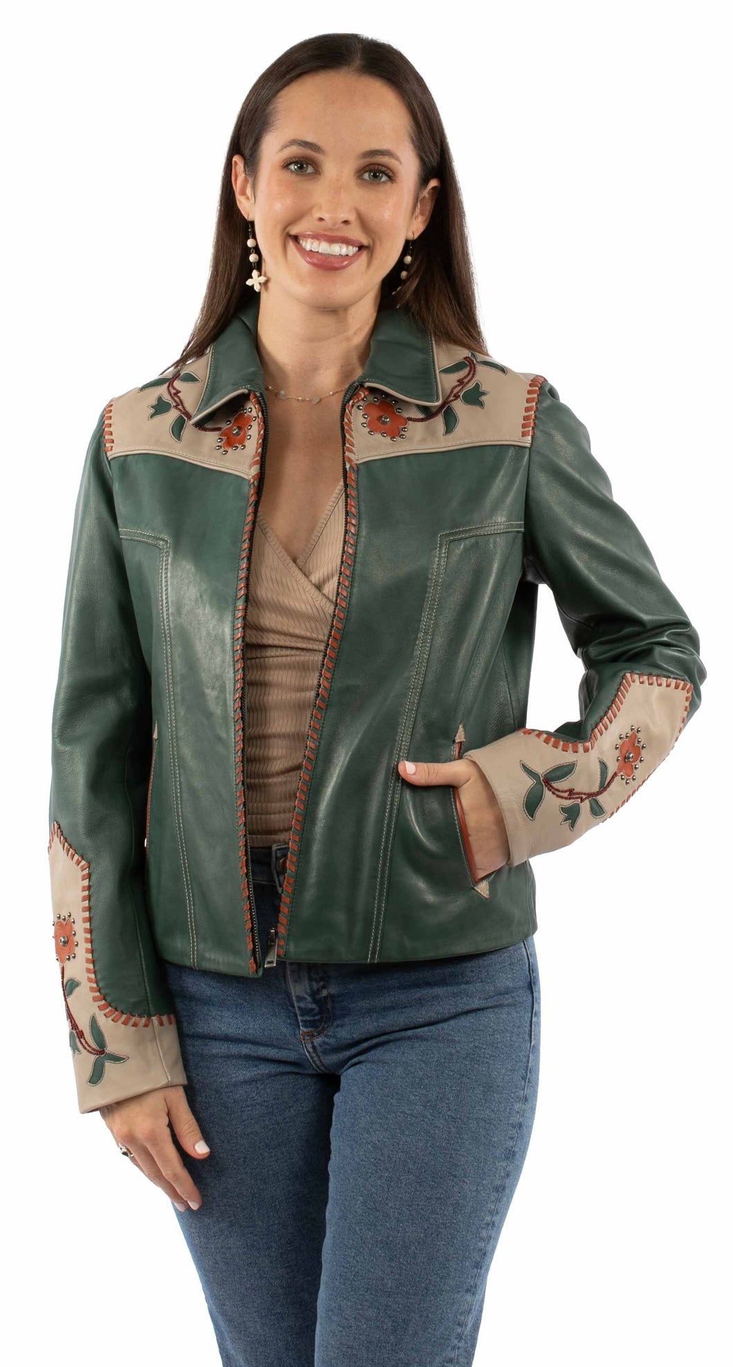 SCULLY - DETAILED LEATHER JACKET