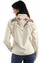 Load image into Gallery viewer, SCULLY - ROSE EMBROIDERED WESTERN SHIRT
