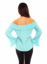 Load image into Gallery viewer, SCULLY- PEASANT STYLE BLOUSE ASST COLORS
