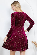 Load image into Gallery viewer, LA SOUL - CELESTIAL VELVET DRESS
