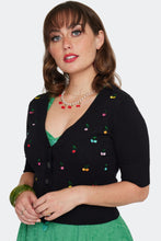 Load image into Gallery viewer, VOODOO VIXEN - MULTI-COLOR CHERRY CARDIGAN
