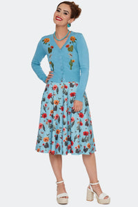 VOODOO VIXEN - DESERT FLORAL EMBROIDERED CARDIGAN