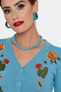 VOODOO VIXEN - DESERT FLORAL EMBROIDERED CARDIGAN