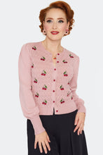 Load image into Gallery viewer, VOODOO VIXEN - PINK CHERRY CARDIGAN TOP

