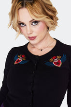Load image into Gallery viewer, JAWBREAKER - FLYING HEART CARDIGAN
