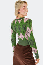 Load image into Gallery viewer, VOODOO VIXEN - ARGYLE CARDIGAN
