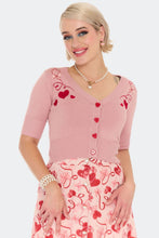Load image into Gallery viewer, VOODOO VIXEN -PINK HEART SWEATER
