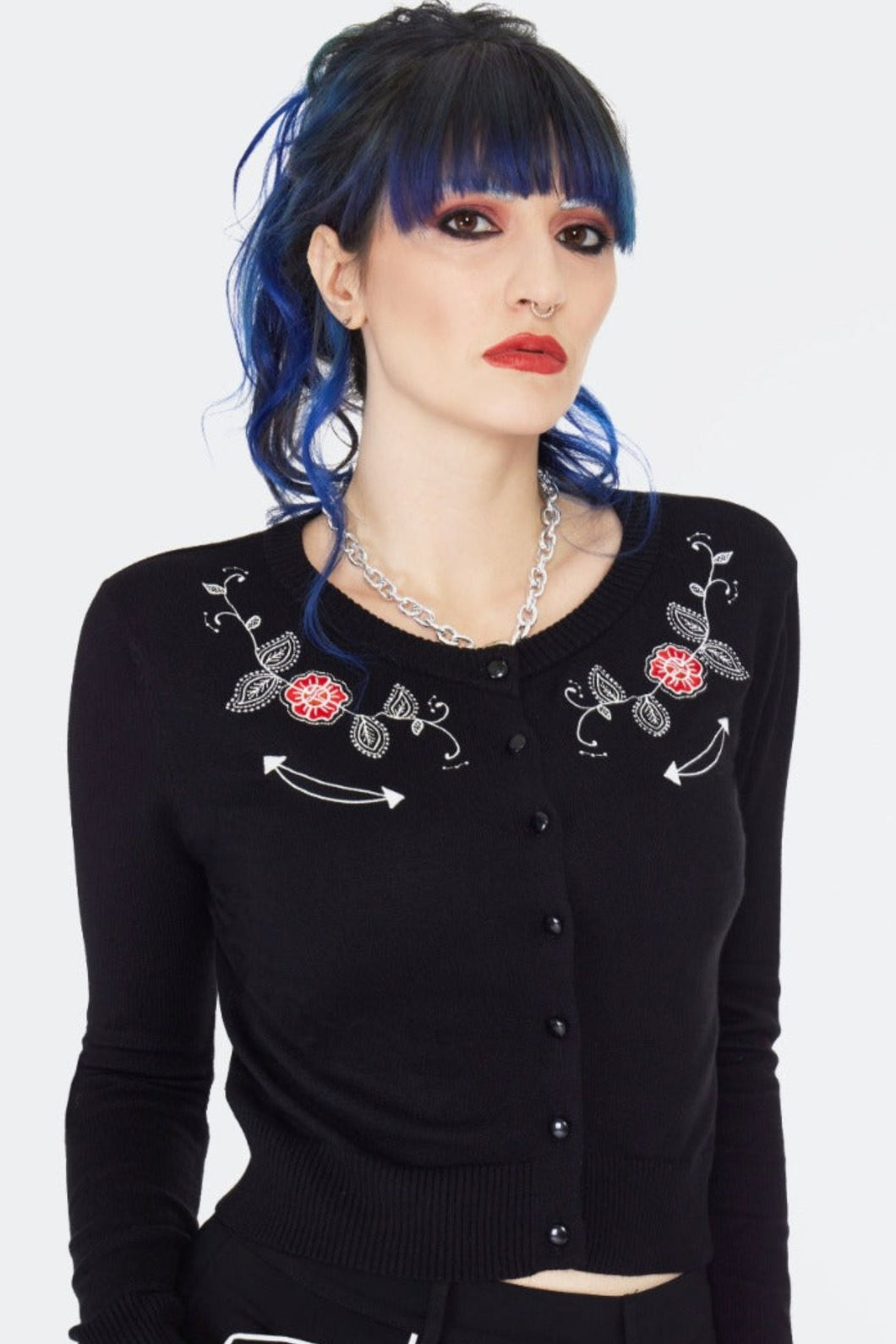 JAWBREAKER - WESTERN EMBROIDERED CARDIGAN