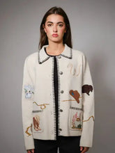 Load image into Gallery viewer, BLUE B - WESTERN MOTIF SWEATER

